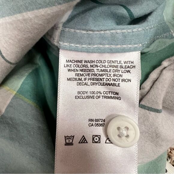 Columbia men’s short sleeve cotton button down  Sz L - Picture 5 of 7